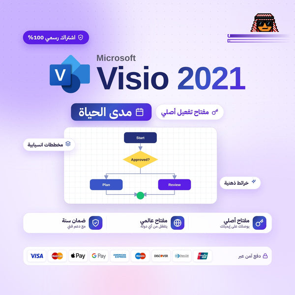 مفتاح مايكروسوفت فيزيو 2021 - Visio 2021